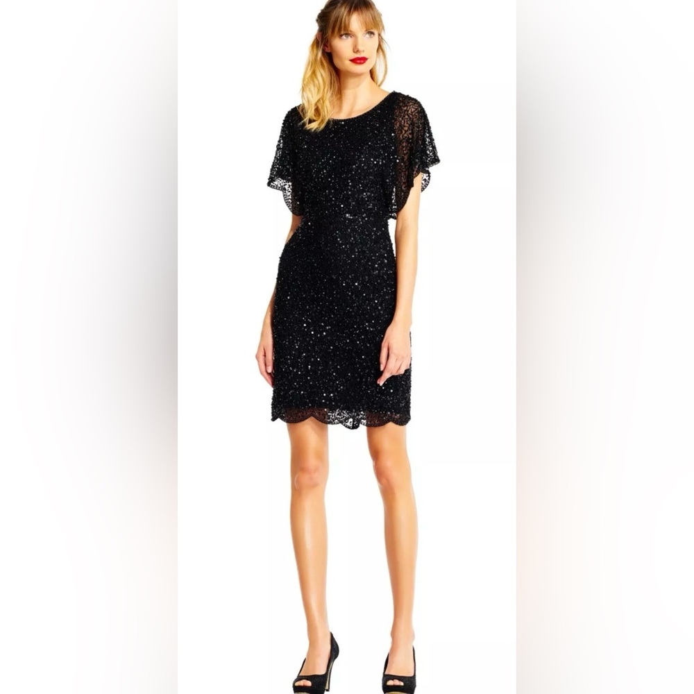 NWT Adrianna Papell Beaded and Sequined Formal dress